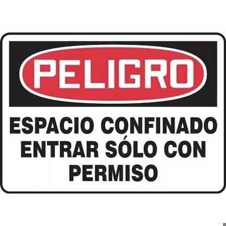 Accuform OSHA DANGER Safety Sign CONFINED SHMCSP134XT SHMCSP134XT